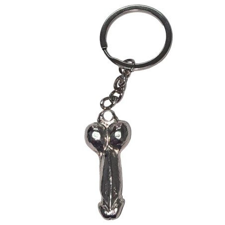 DIABLO PICANTE - SILVER METAL PENIS KEYCHAIN