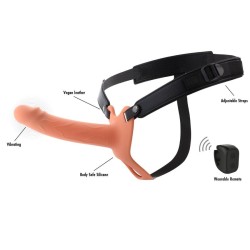 HIDDEN DESIRE - INFERNO VIBRIERENDER PENIS-SLEEVE ZUM AUFSCHNALLEN 18 CM