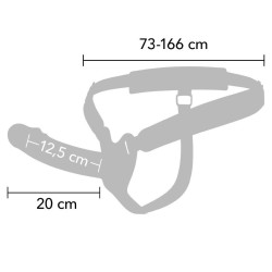 HIDDEN DESIRE - INFERNO STRAP-ON FUNDA PARA PENE 20 CM