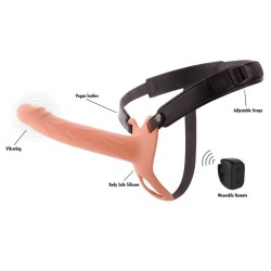 HIDDEN DESIRE - INFERNO VIBRANTE GUAINA PER PENE STRAP-ON 20 CM