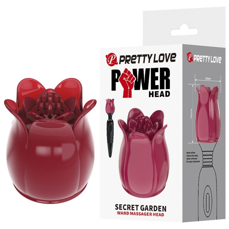 PRETTY LOVE - SECRET GARDEN PINK MASSAGEKOPF