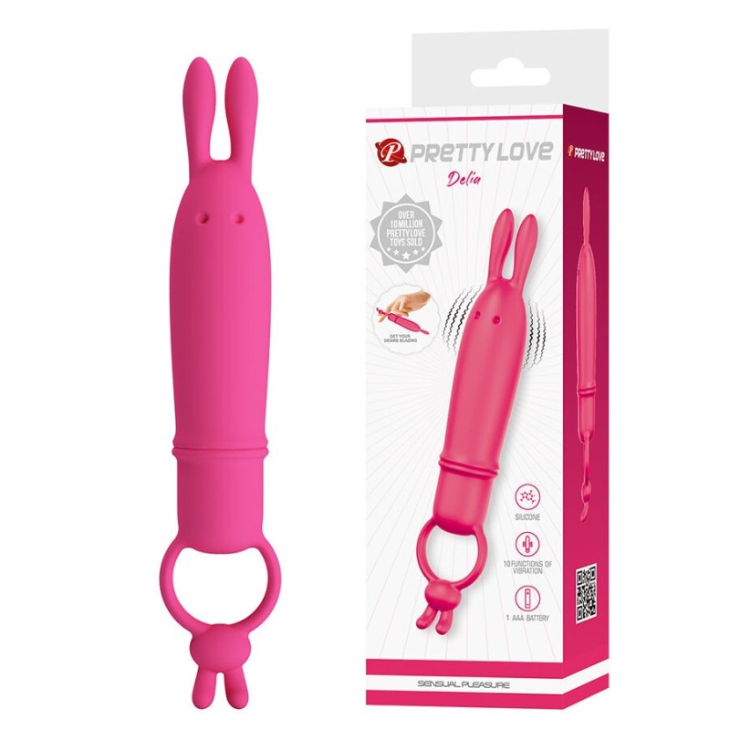 PRETTY LOVE - DELIA RABBIT VIBRATOR MIT WIDERSTANDSRING