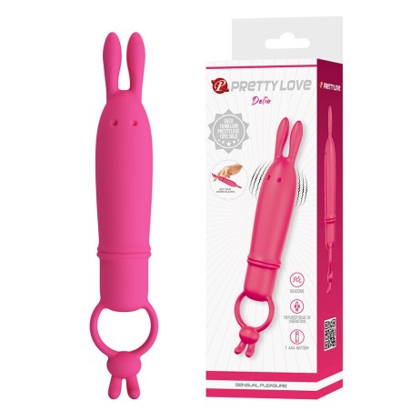 PRETTY LOVE - DELIA RABBIT VIBRATOR WITH RESISTANCE RING