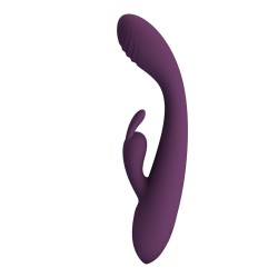 PRETTY LOVE - EMMA RABBIT PURPLE VIBRATOR WITH STIMULATOR