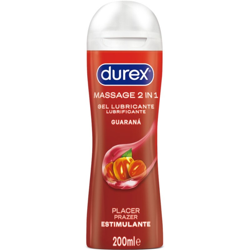 DUREX - GEL LUBRICANTE DE MASAJE ESTIMULANTE GUARANÁ 200 ML
