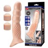 PRETTY LOVE - TEXTURED PENIS SHEATH WITH EXTENDERS