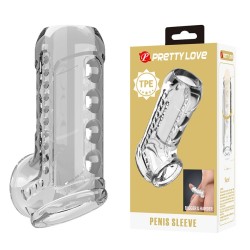 PRETTY LOVE - GUAINA PER PENE TRASPARENTE CON TEXTURE