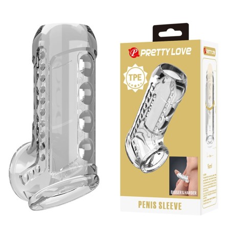 PRETTY LOVE - GUAINA PER PENE TRASPARENTE CON TEXTURE