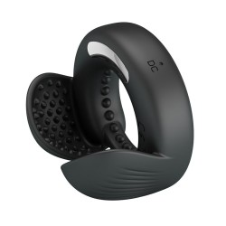 PRETTY LOVE - QUENTIN ANILLO PARA PENE CON ESTIMULADOR TESTICULAR