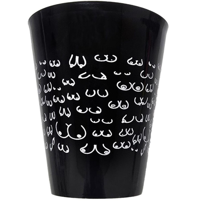 DIABLO PICANTE - TASSE NOIRE 500 ML AVEC SEINS BLANCS