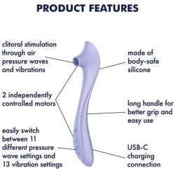 SATISFYER - EASY LOVER VIBRADOR and ESTIMULADOR AIR PULSE