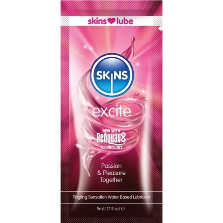 SKINS - EXCITE LUBRIFICANTE A BASE DACQUA MONODOSE 5 ML