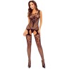 PASSION - BS121 BODYSTOCKING EFECTO LIGUERO NEGRO
