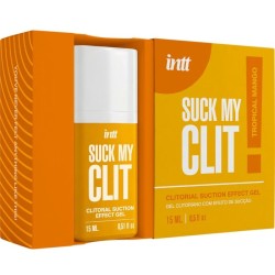 INTT - SUCK MY CLIT GEL EFFET SUCCION PARFUM MANGUE TROPICALE, 15 ML