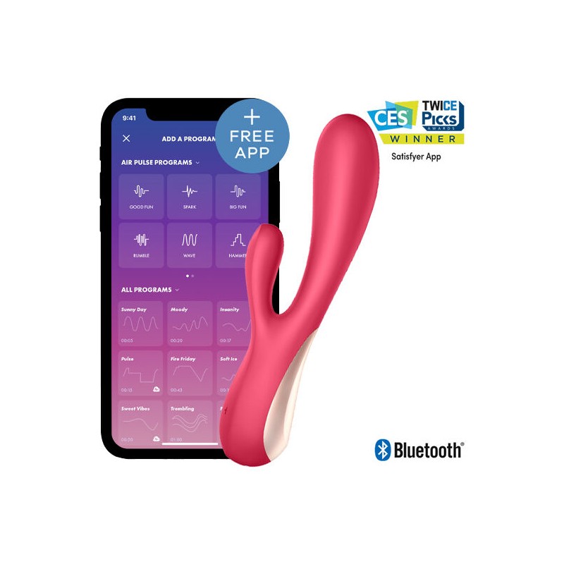 SATISFYER - MONO FLEX ROSSO CON APP