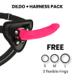 DELTA CLUB - TOYS IMBRACATURA DONG SILICONE ROSA 17 CM -O- 3 CM DELTA CLUB - TOYS IMBRACATURA DONG SILICONE ROSA 17 CM -O- 3 CM