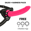 DELTA CLUB - TOYS HARNAIS DONG SILICONE ROSE 23 CM -O- 4.5 CM DELTA CLUB - TOYS HARNAIS DONG SILICONE ROSE 23 CM -O- 4.5 CM