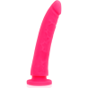 DELTA CLUB - TOYS HARNAIS DONG SILICONE ROSE 23 CM -O- 4.5 CM