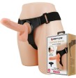 PRETTY LOVE - HARNAIS SLIPS HARNAIS UNIVERSEL AVEC GODE TOM 20 CM NATUREL PRETTY LOVE - HARNAIS SLIPS HARNAIS UNIVERSEL AVEC GODE TOM 20 CM NATUREL