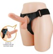PRETTY LOVE - HARNAIS SLIPS HARNAIS UNIVERSEL AVEC GODE TOM 20 CM NATUREL PRETTY LOVE - HARNAIS SLIPS HARNAIS UNIVERSEL AVEC GODE TOM 20 CM NATUREL