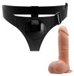 PRETTY LOVE - HARNAIS SLIPS HARNAIS UNIVERSEL AVEC GODE TOM 20 CM NATUREL PRETTY LOVE - HARNAIS SLIPS HARNAIS UNIVERSEL AVEC GODE TOM 20 CM NATUREL