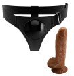 PRETTY LOVE - HARNESS BRIEFS UNIVERSAL HARNESS WITH DILDO MICHEAL 20 CM BLACK PRETTY LOVE - HARNESS BRIEFS UNIVERSAL HARNESS WITH DILDO MICHEAL 20 CM BLACK