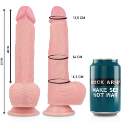 ROCKARMY - HARNAIS VIBRATEUR SILICONE LIQUIDE PREMIUM TÉLÉCOMMANDE APACHE 20.5 CM -O- 4.62 CM