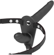 FETISH SUBMISSIVE HARNESS - DOUBLE PENETRATION BLACK VIBRATOR
