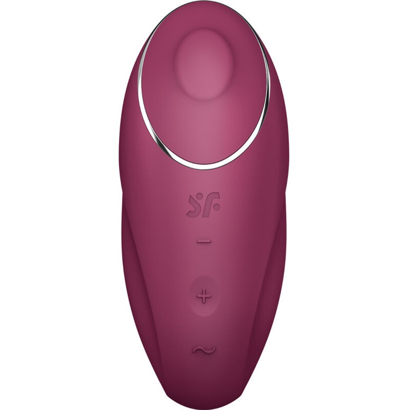 SATISFYER - TAP and CLIMAX 1 VIBRATEUR LAY-ON ROUGE