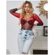SUBBLIME - 952259 ROBE RÉSILLE ÉLASTIQUE MANCHES LONGUES DÉGRADÉ ROUGE ET NOIR TAILLE UNIQUE SUBBLIME - 952259 ROBE RÉSILLE ÉLASTIQUE MANCHES LONGUES DÉGRADÉ ROUGE ET NOIR TAILLE UNIQUE