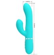 PRETTY LOVE - VIBRATEUR MULTIFONCTION G-SPOT VERT AQUA PRETTY LOVE - VIBRATEUR MULTIFONCTION G-SPOT VERT AQUA