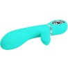 PRETTY LOVE - VIBRATORE MULTIFUNZIONE G-SPOT THOMAS VERDE ACQUA