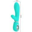 PRETTY LOVE - VIBRATORE MULTIFUNZIONE G-SPOT THOMAS VERDE ACQUA PRETTY LOVE - VIBRATORE MULTIFUNZIONE G-SPOT THOMAS VERDE ACQUA