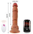 CYBER SILICOCK - REMOTE CONTROL REALISTIC MR JOHN 23.88 CM -O- 4.3 CM CYBER SILICOCK - REMOTE CONTROL REALISTIC MR JOHN 23.88 CM -O- 4.3 CM