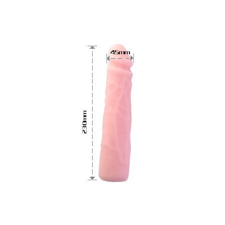 BAILE - REALISTIC SKIN TOUCH SILICONE DILDO 23 CM