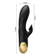 PRETTY LOVE - BLACK RECHARGEABLE GOLD PLATED LUXURY VIBRATOR PRETTY LOVE - BLACK RECHARGEABLE GOLD PLATED LUXURY VIBRATOR