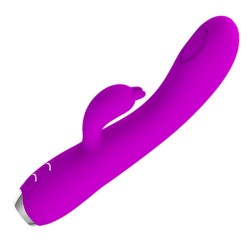 PRETTY LOVE - VIBRATEUR RECHARGEABLE REGINA - GEL À ASPIRATION VIOLET