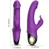 ARMONY - METEROR DILDO VIBRATORE CONIGLIO VIOLA