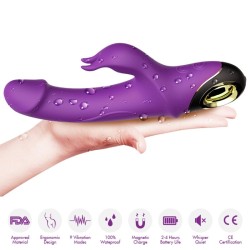 ARMONY - METEROR DILDO VIBRATEUR LAPIN VIOLET